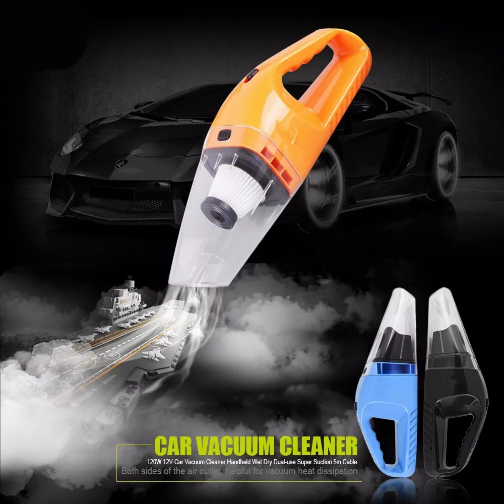 universal 120W Portable Car auto Vacuum Cleaner Wet And Dry Dual Use