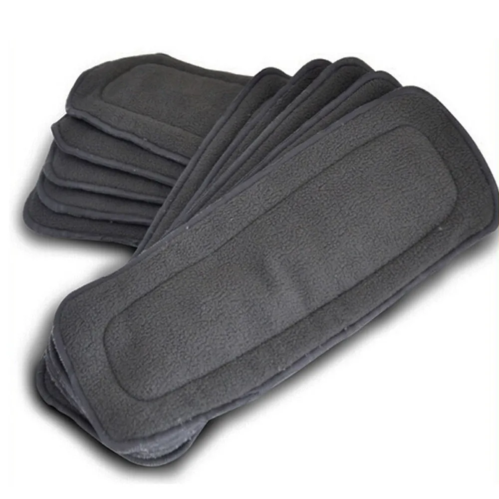 

Well-Quality 20Units A Pack Bamboo Charcoal Inserts Reusable Liners For Pocket Cloth Diapers Absrobent Pads 5- layers