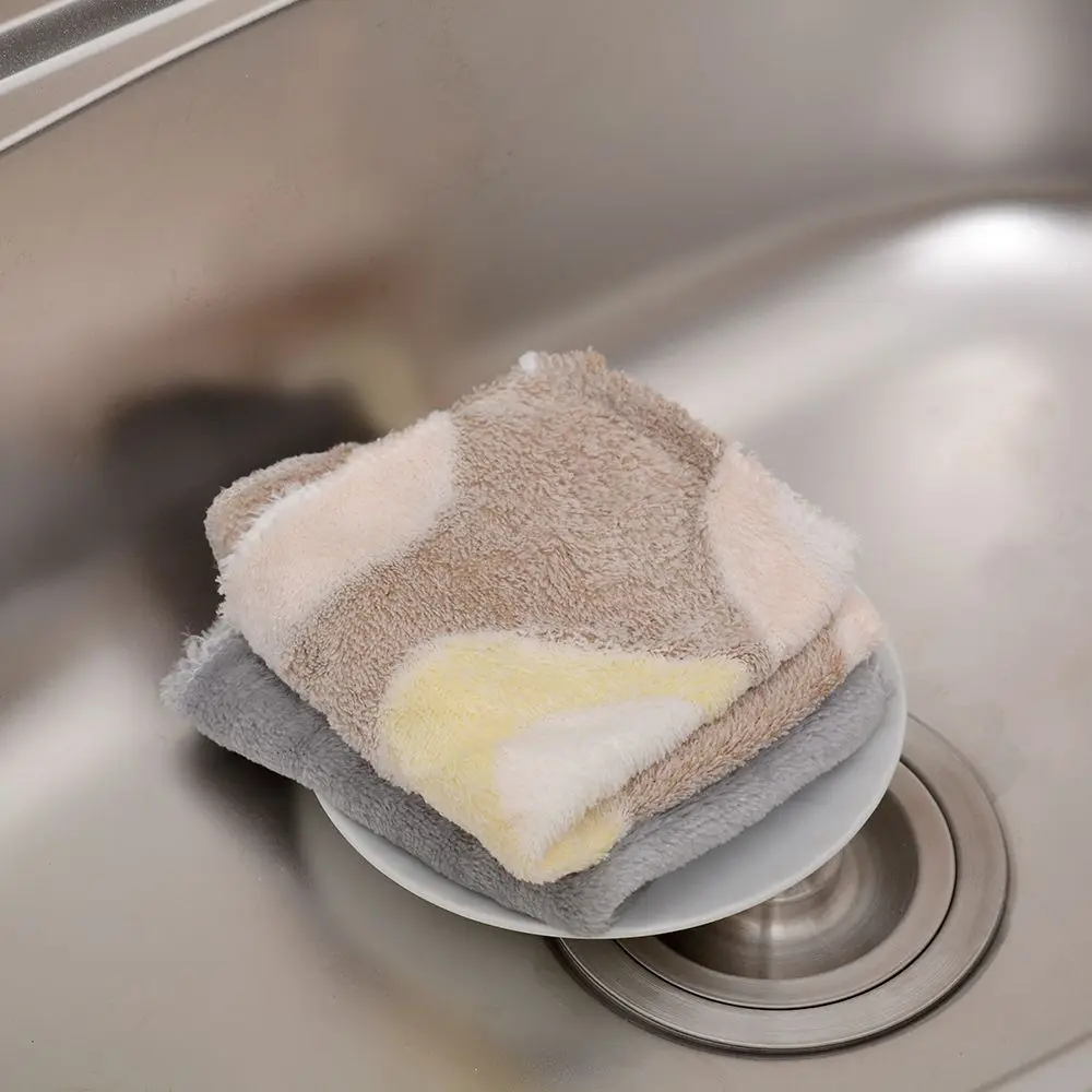 Online 1 Pcs Efisien Anti Grease Warna Hidangan Kain Serat Mencuci Handuk Magic Kitchen Cleaning Menyeka Kain Alat Dapur