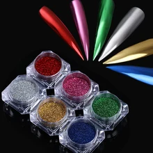 NICOLE дневник металлический зеркальный ногтевой порошок супер ногтей блестит красное золото маникюр Дизайн ногтей Блеск хромированная пыль украшение