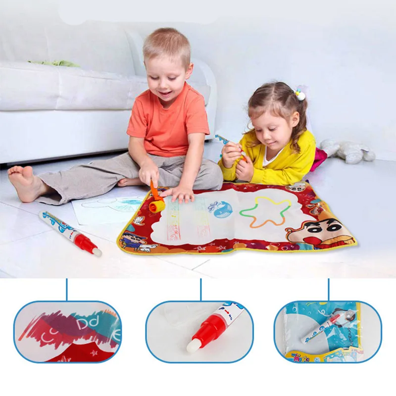 

38*47cm Magic Water Drawing Book Writing Doodle Drawing Mat For Children Painting Mat Early Educational Toy for Kids