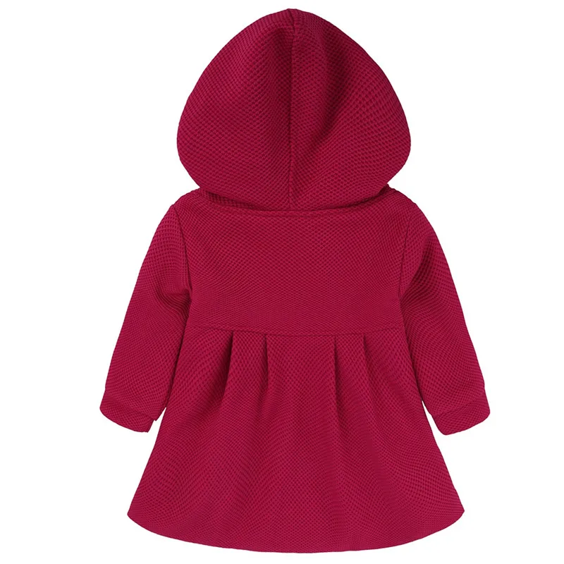 Лидер продаж, куртка для девочек осенне-зимние куртки с капюшоном для младенцев Новое поступление, комплект детской одежды для детей 9-24 месяцев, W2