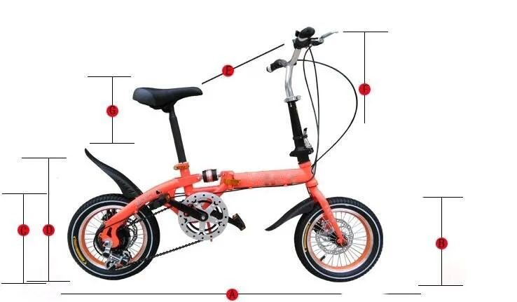 Discount High Quality Steel Materials 12 Inch Child Folding Bike Stylish And Beauty Convenience 0