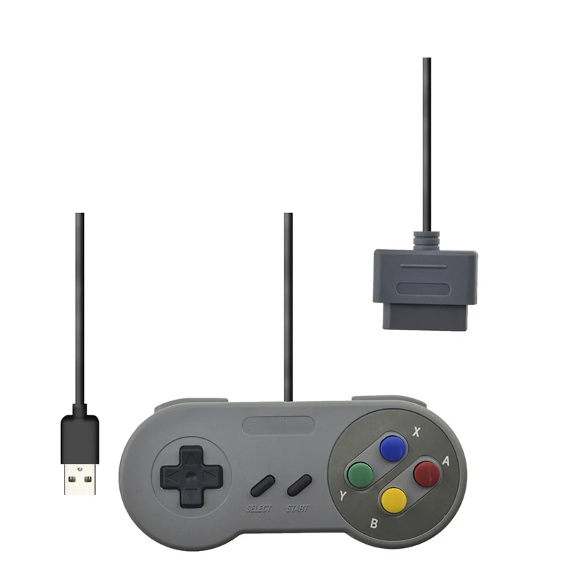 Wired USB Controller Gamepad For Nintendo SNES Retro Super USB/SNES