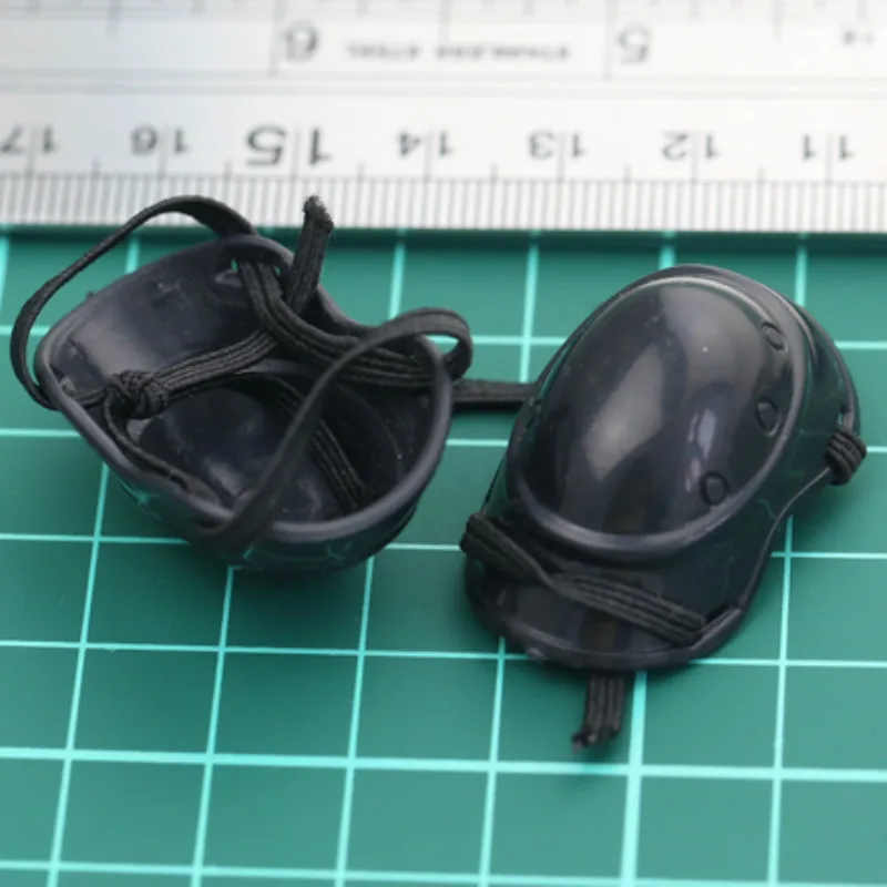 1:6 Scale Soldier accessory 1/6 Model black Black highlight Kneepad one pair Fit 12&ampquot Action figure Male Body Accessories | Игрушки и