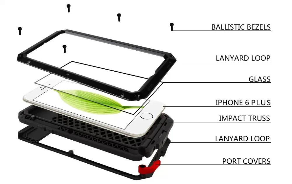 imágenes para Para El Iphone 7 y 7 Plus caso del defensor iphone7 vida Aleación resistente a la intemperie a prueba de golpes Hermética Al Polvo caso de la cubierta + Touch ID imágenes para Para El Iphone 7 y 7 Plus caso del defensor iphone7 vida Aleación resistente a la intemperie a prueba de golpes Hermética Al Polvo caso de la cubierta + Touch ID