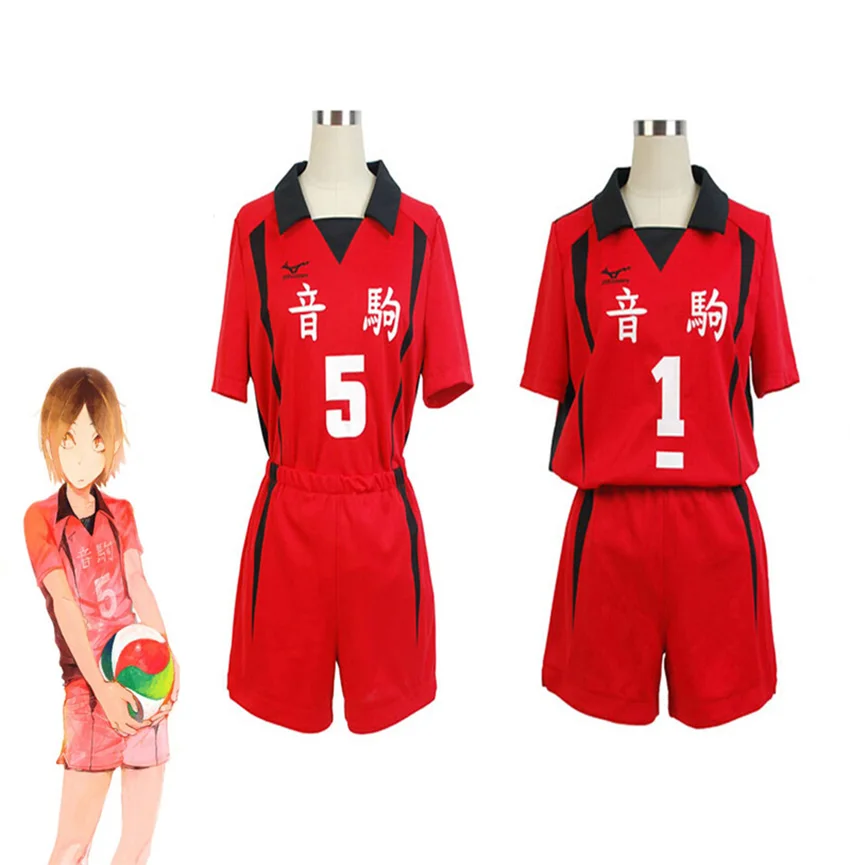 Аниме Haikyuu Nekoma школьная форма волейбольная команда Джерси Kuroo Tetsurou / Kozume Kenma Horn