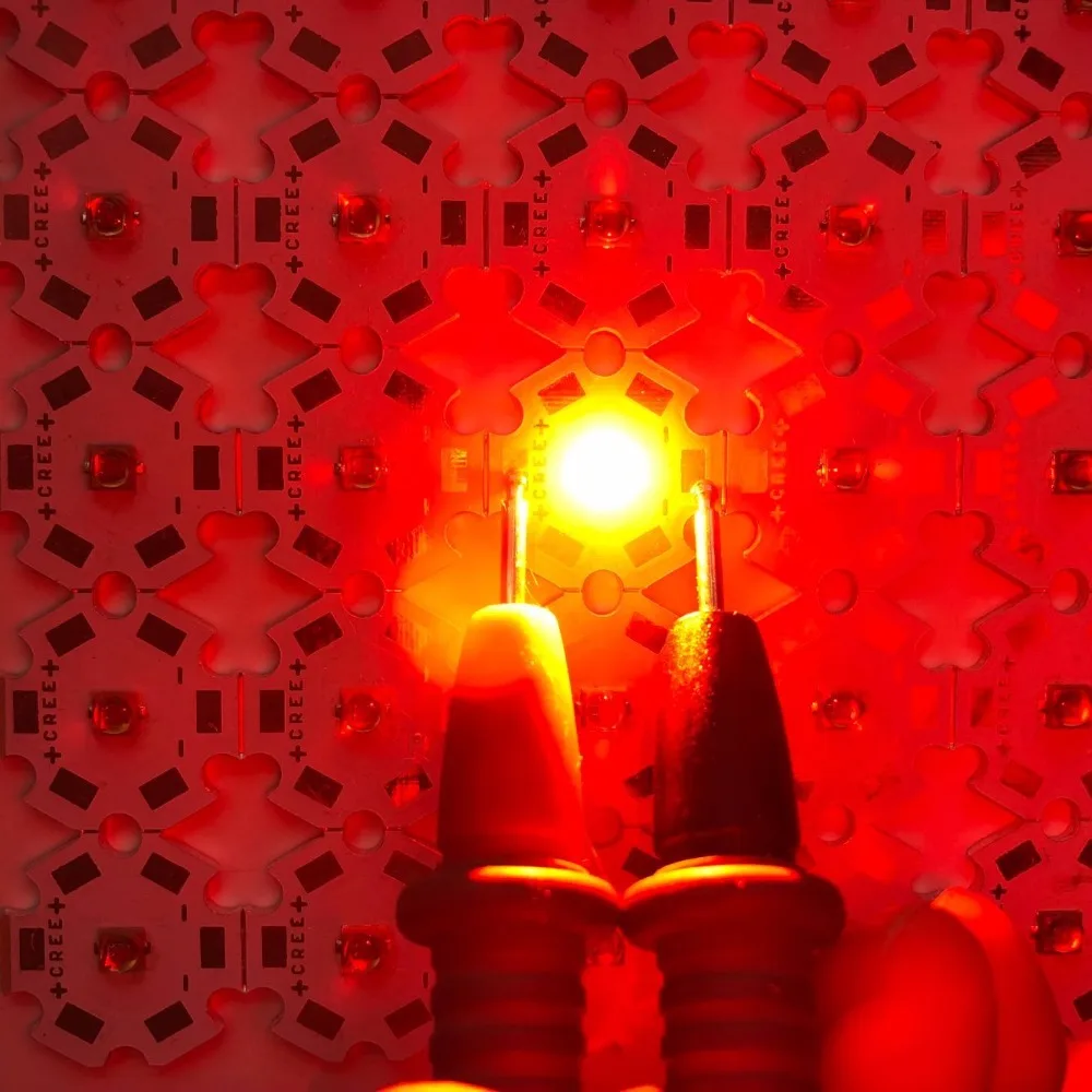50 шт./лот 1 Вт 3 3535 SMD высокомощный красный нм светодиодный Диод чип излучатель