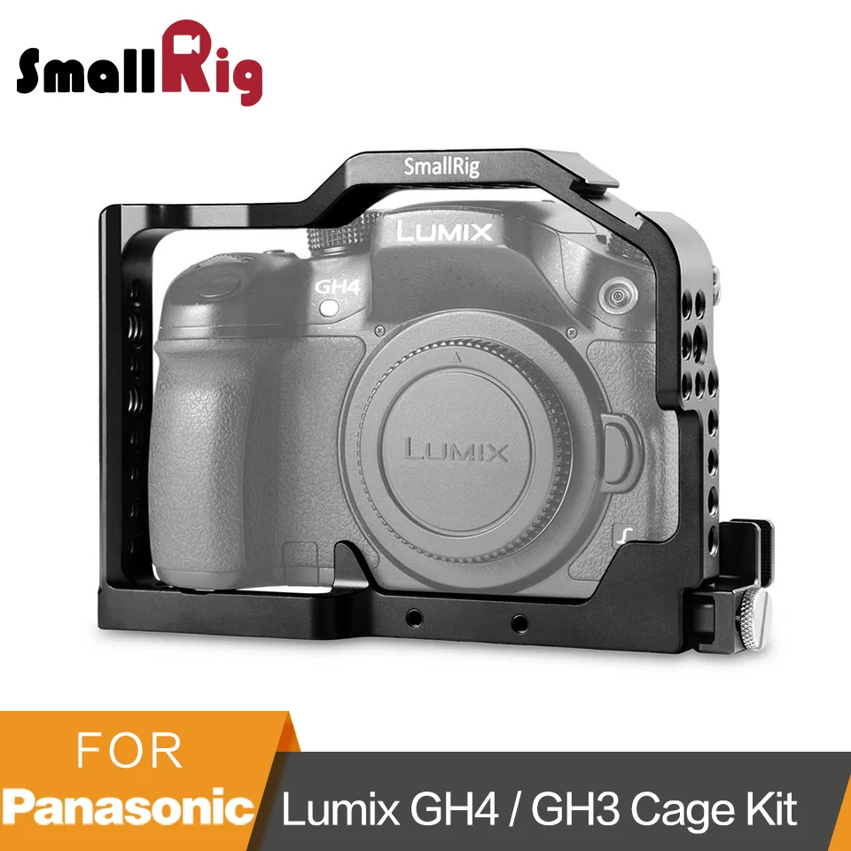SmallRig профессиональная камера клетка для Panasonic Lumix GH4/GH3 со встроенным Рельсом Nato и