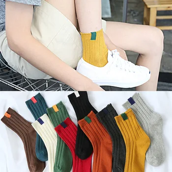 

30cm Summer Style Men Women Sock slippers Brand Fashion Cotton Sock Slippers retro color double needle line socks