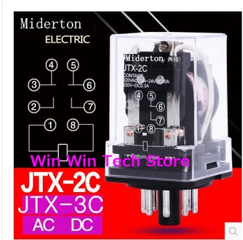 

5PCS Genuine JTX-2C JTX-3C small general purpose intermediate relay AC220V 24V 12V 380V