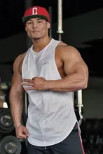 Muscleguys Стрингер Майка Мужчины Бодибилдинг Одежда Фитнес Мужские Без Рукавов спортивные залы Жилеты Хлопка Фуфайки Мышечные Топы