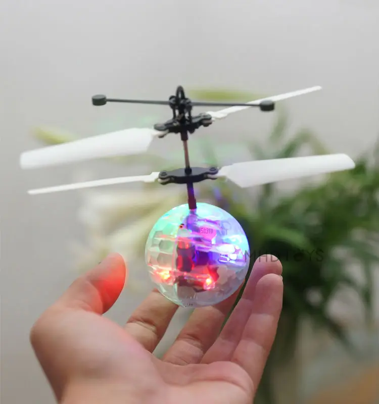 Child toy suspension remote control helicopter flying ball ...