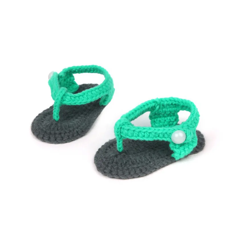 

ROMIRUS Handmade Sandals for Girls Summer Crib Crochet Knitted Breathable Baby Girls Infant Sneaker Shoes 0-1Yrs