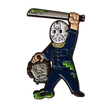 

Friday the 13th Jason Voorhees Fallout Vault Boy Horror Vault Suit Variant Enamel Pin