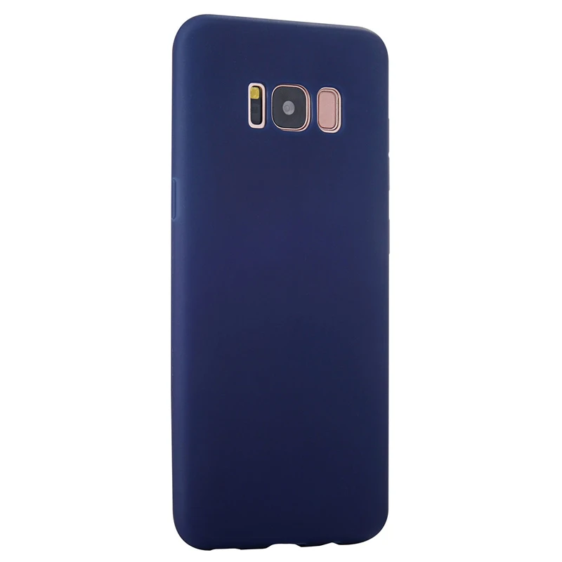 Мягкий силиконовый чехол для samsung Galaxy S6 S7 край S8 плюс A3 A5 A7 Note 8 5 4 S 6 Duos 3 7 Note4 Note5 задняя крышка Etui - Цвет: Темно-синий
