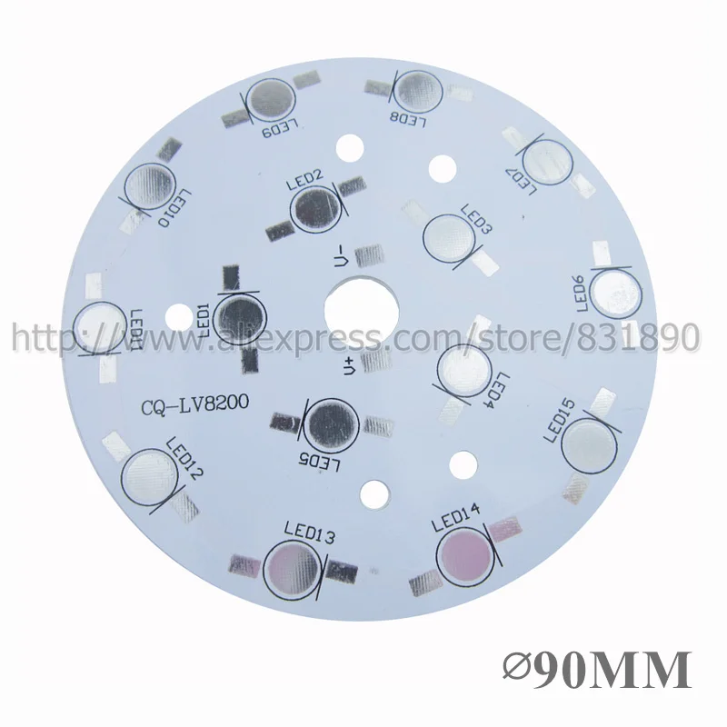 Us 10 5 10pcs 15w Led Heat Sink Bulb Lamp Plate Led Pcb Diy Palte Base For 1w 3w Highpower Beads Aluminum Plate For Led Bulb Spotlight In Lamp