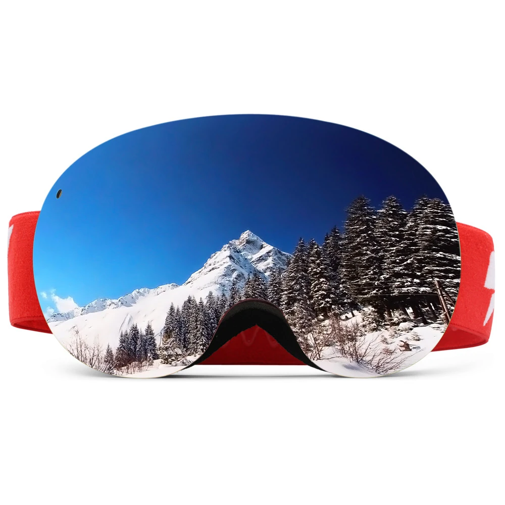 Hot Spherical lens Wear Resistant Anti Shock 180 Degree View Ski