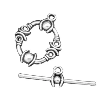 

25 Sets Silver Tone Toggle Clasps