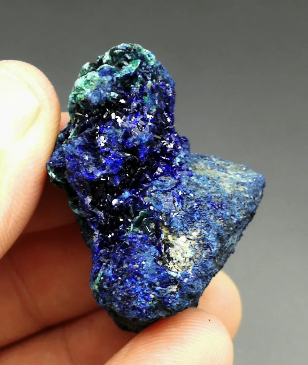 

23g Shiny Natural Azurite and malachite symbiotic minerals Teaching specimens home collection ornaments from China