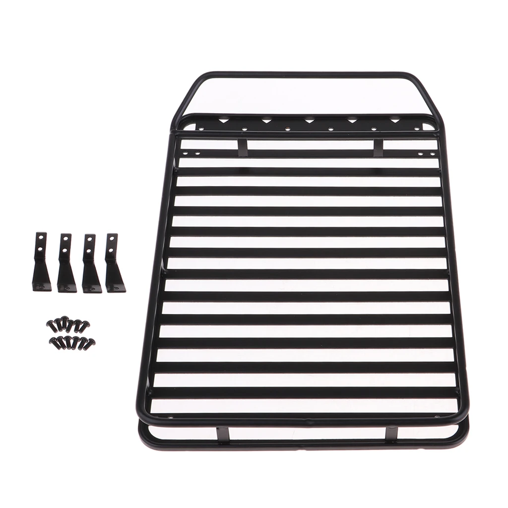 MagiDeal 1/10 Scale Metal Roof Rack Cargo Carrier for Axial SCX10 D90 RC Car Truck Model Parts