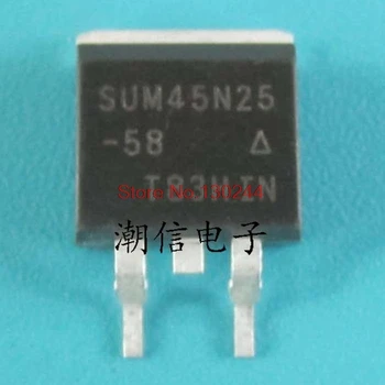 

10pcs/lot SUM45N25-58 SUM45N25 45N25 250V 45A TO-263 In Stock
