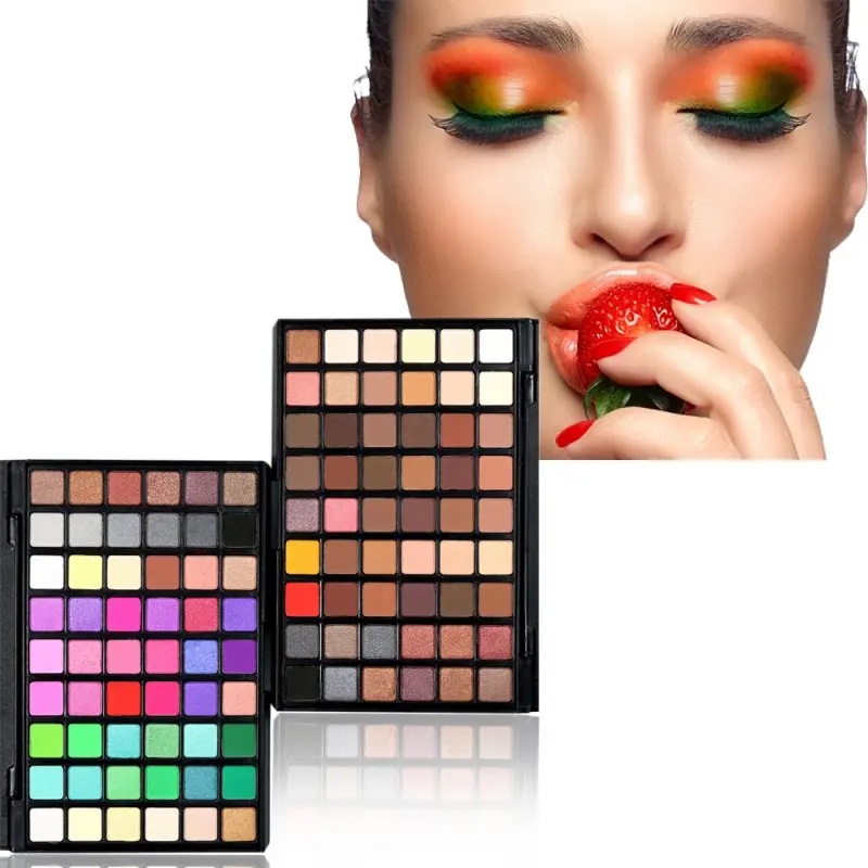 

54 Colors Eyeshadow Colorful Palatte Glitter Injections Pressed Shimmer Matte Make Up Cosmetic Eye Shadow DW19