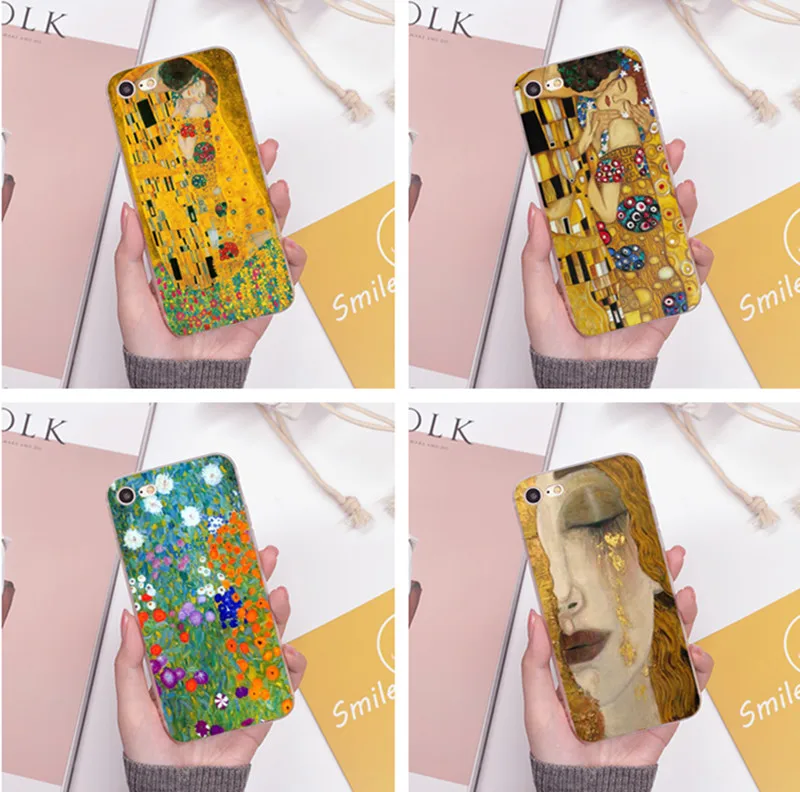 

Kiss by Gustav Klimt Cover Case for iPhone 7 6 6s Plus SE 5 5s 4 4s 5c samsung galaxy S3 S4 S5 S6 S7 edge phone cases