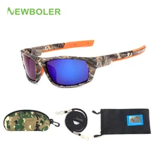 NEWBOLER, камуфляжные солнцезащитные очки, поляризованные очки для рыбалки, мужские очки для вождения, велоспорта, спортивные очки, oculos de sol, для рыбалки, снаряжение, мужские очки
