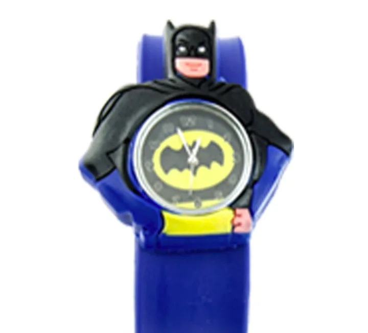 batmen Детские часы 3d мультфильм игрушки прекрасный подарок Patted наручные часы Аниме Patted силиконовый ремешок для часов ребенок кварцевые часы - Цвет: batmen