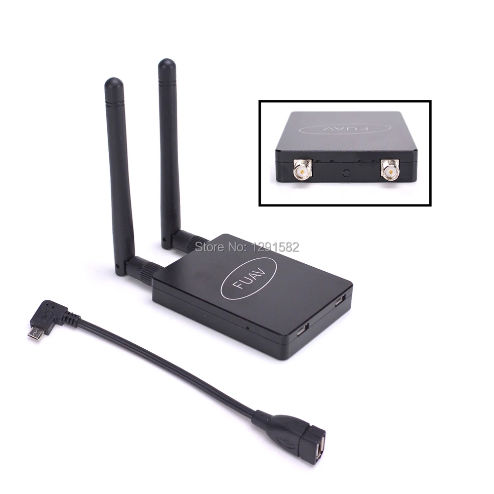 

Hot Mini VR Apple + Android 5.8G FPV Receiver FUAV UVC Video Downlink OTG for Through Aerial Fixed Wing For FPV RC Quadcopter
