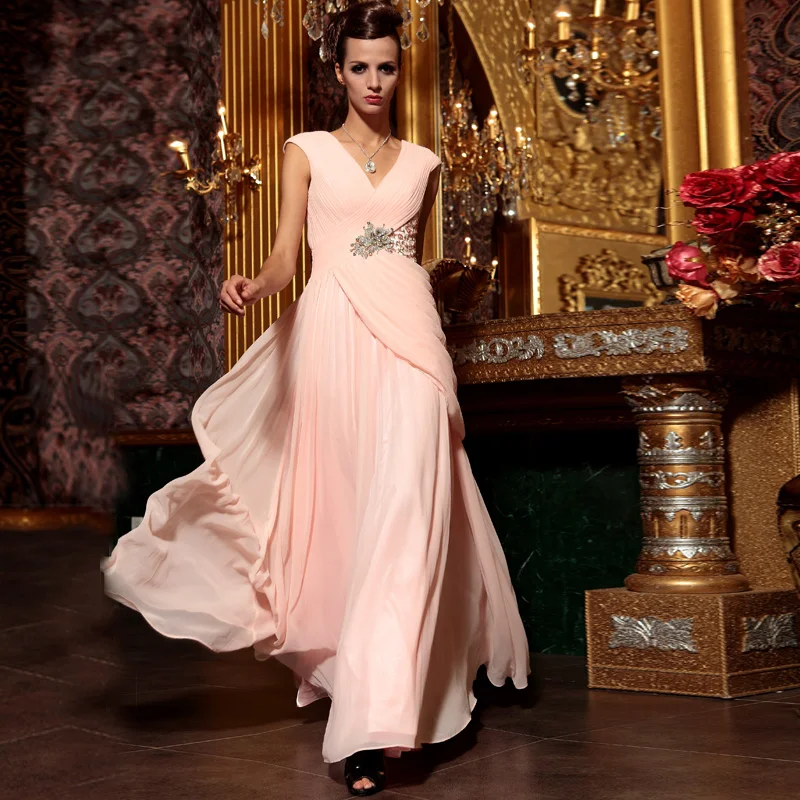 

free shipping 2015 new liras dolly pink slim rhinestones crystal beading plus size floor length special occasion evening dress