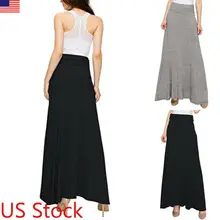 Стильный женский эластичный с высокой талией простой плиссированный карандаш тонкие длинные юбки женские летние повседневные удобные юбки S-XL