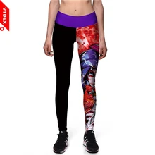 

VTDEX Women Yoga Pants Skinny Cyberpunk Cartoon Characters Pattern Fitness Leggings Breathable Quick Dry Elastic GYM Pants