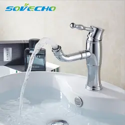 SOVECHO высокого качества горячей и холодной воды переключатель Ванная комната раковины Ванная комната s аксессуары кран Z0187