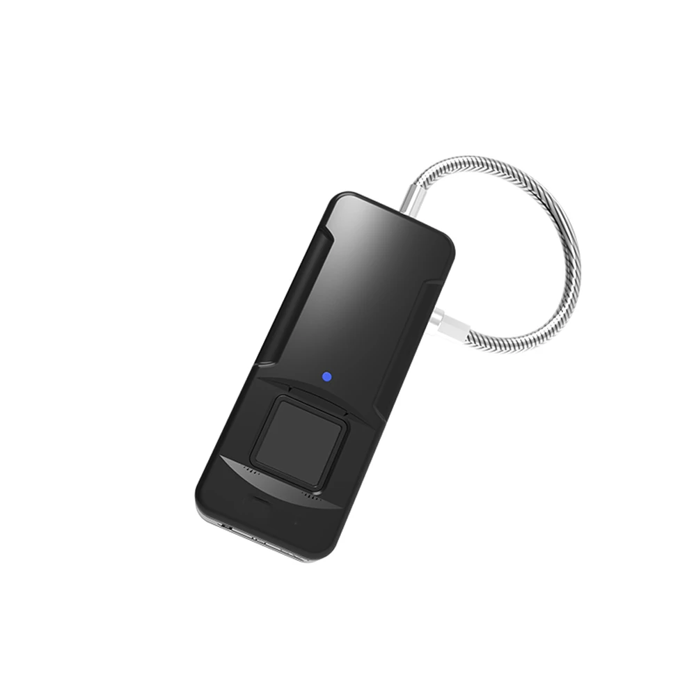 

Mini portable smart intelligent Fingerprint Lock padlock Anti Theft outdoor cabinet bag Biometric handbag padlock lock