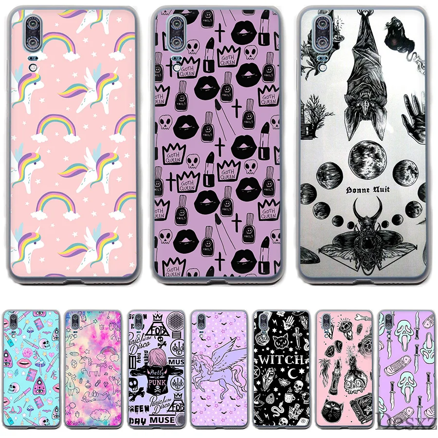 Чехол Gerleek для P8 P9 P10 P20 Lite Pro MINI Plus P Smart 2019 чехол телефона Girly Pastel Witch Goth | Мобильные