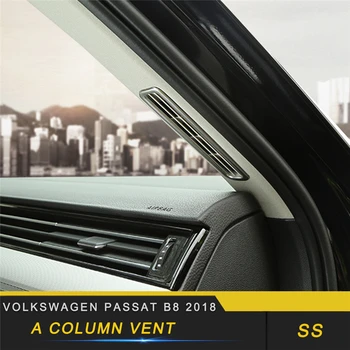 

For Volkswagen Passat B8 2018 Car Styling A Column A/C Air Vent Outlet Panel Cover Trim Frame Sticker Interior Accessories