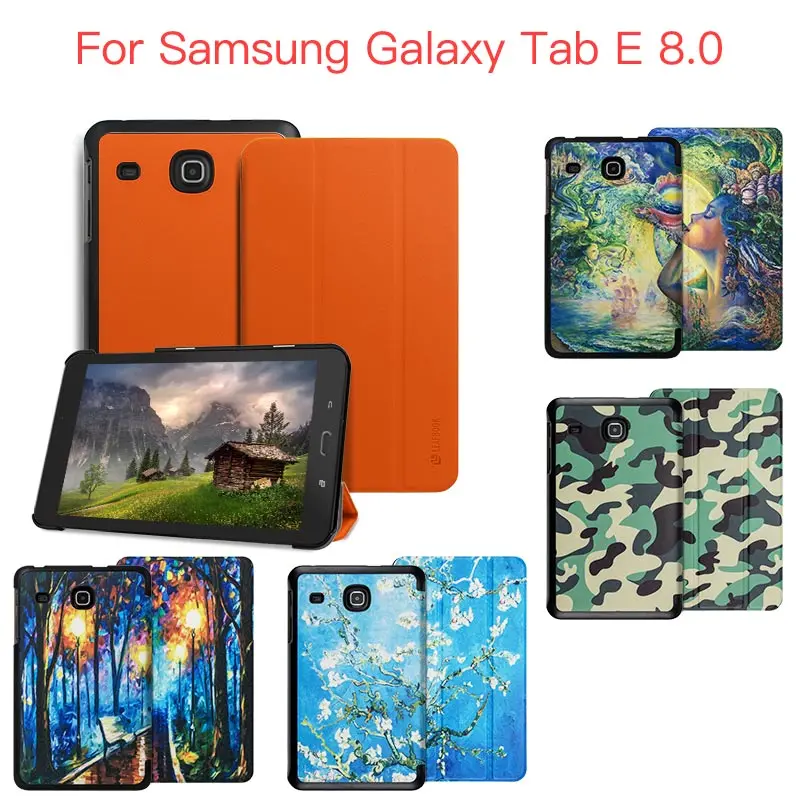 Case For Samsung Galaxy Tab E Case 8" Ultra Slim Smart Cover Stand