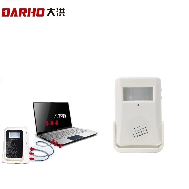 

Darho Can Change Ringstone Security Welcome Chime Wireless Infrared IR Motion Sensor Alarm Entry Doorbell Sensor