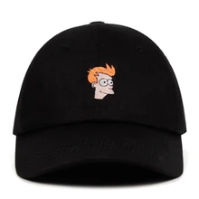 Futurama Hats Philip J.Fry Dad Hat Cotton Embroidery Snapback Caps No structure Hat Baseball Cap Men Women