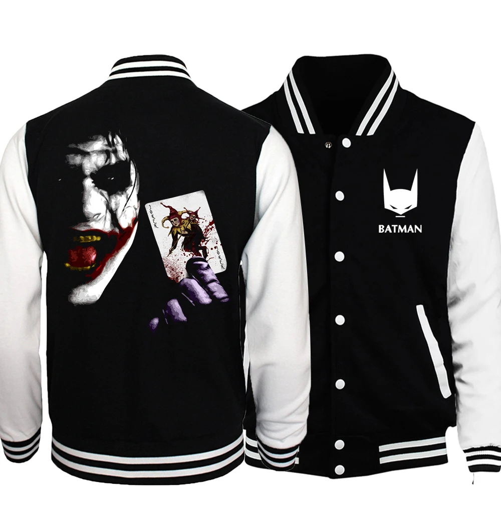 Горячая Распродажа, мужские куртки размера плюс, осень, бейсбольная форма Бэтмен 2/флэш/Дэдпул, хип-хоп мужские пальто, S-5XL для фанатов Movia