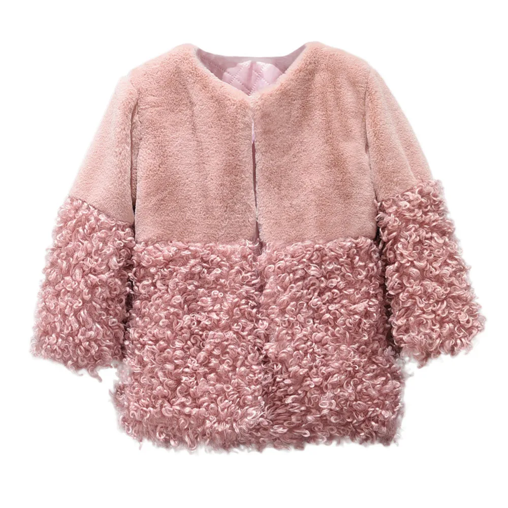 MUQGEW Toddler Baby Girls Clothes Fur Hoodie Winter Warm Coat Jacket Cute Thick Clothes for girls roupa infantil