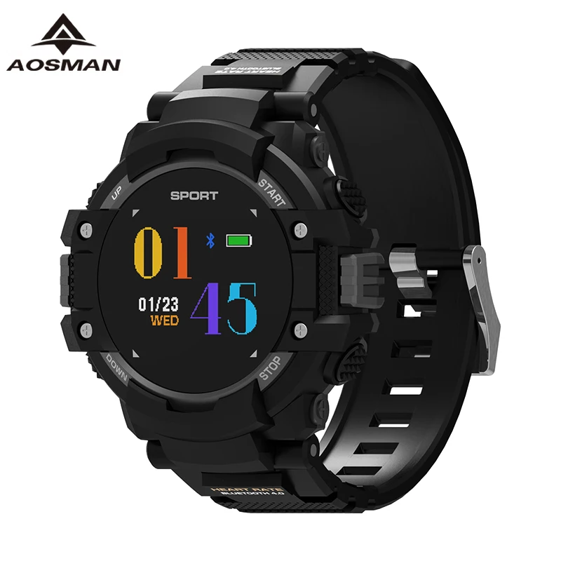 Aosman F7 gps Для мужчин часы высотомер барометр компас Смарт Часы Heart Rate температура