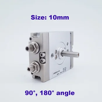 

Compact rotary cylinder rack&pinion smc type size 10mm CRQ2BS/CDRQ2BS 90 180 degree with air cushion magnet pneumatic actuators