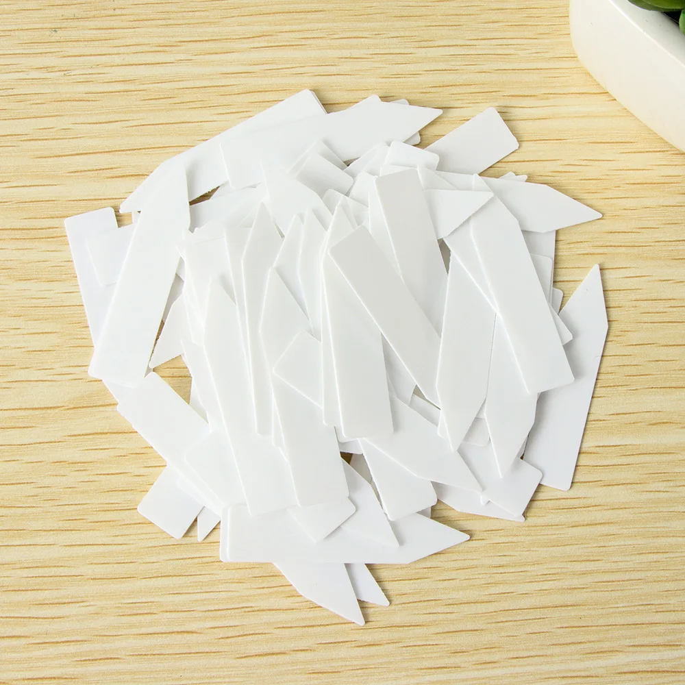 100Pcs Newly Arrival Factory Price Cheap Nursery Garden Stake Tags Mini Plastic Plant Seed Label Pot Marker Tool Drop Shipping