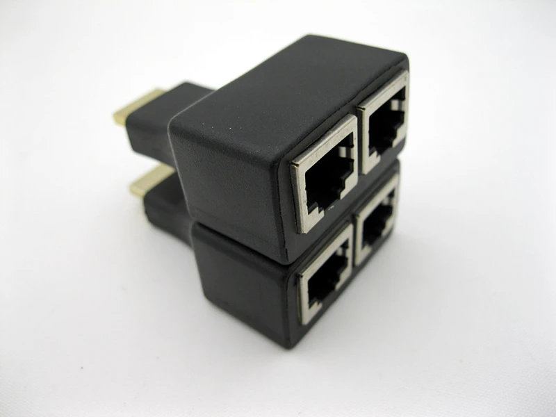 2 шт 30 м HDMI двойной RJ45 CAT5E CAT6 UTP LAN Ethernet HDMI удлинитель повторитель 1080P для HDTV HDPC PS3 STB bycat-5e/6 30MHDMI