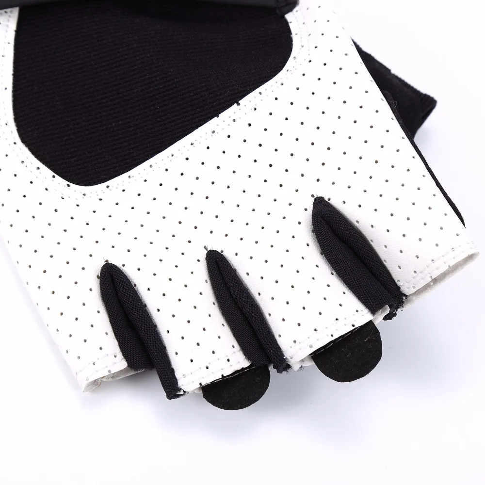 Тренажерный зал половина палец перчатки Фитнес перчатки PU Противоскользящие дышащие Вес подъема перчатки с наручные Упражнение