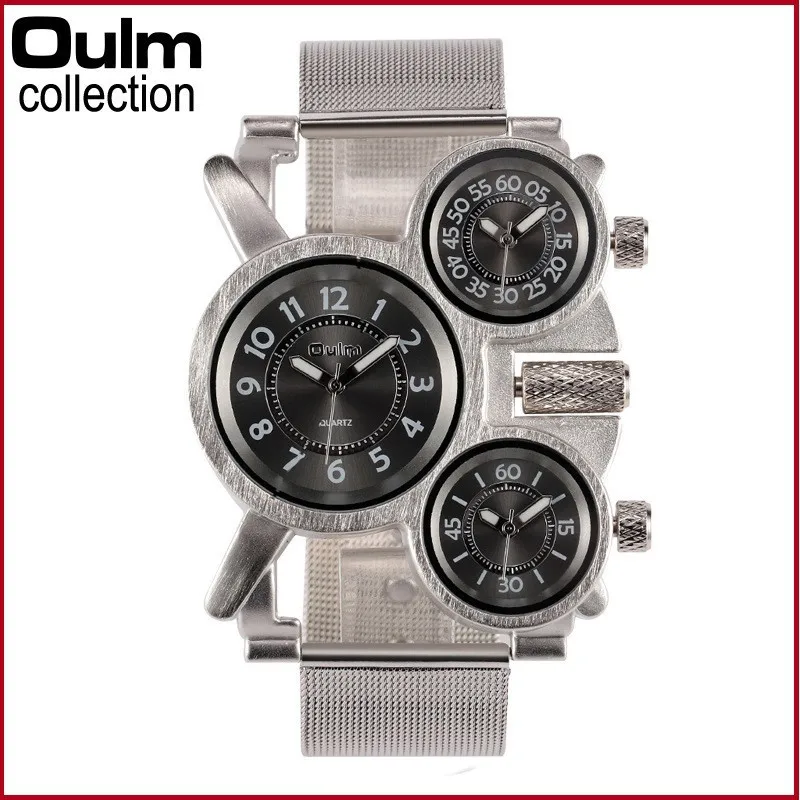 1 шт./лот мужские часы OULM 1167 часы Reloj Hombre Acero inoxible Montre Homme de Marque Erkek Saat Relogio Masculino