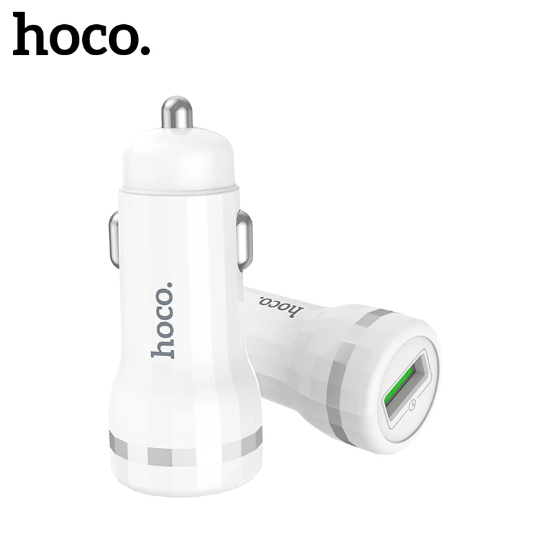 

HOCO Mini Quick Charge 3.0 Car Charger 18W Fast QC 3.0 USB Car Phone Chargers for Xiaomi Samsung S9 Huawei Mobile Charger in Car